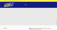 Desktop Screenshot of lacausar.org.ve